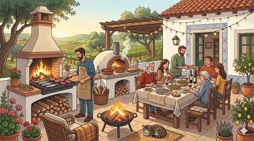 Outdoor Living and Cooking in Portugal