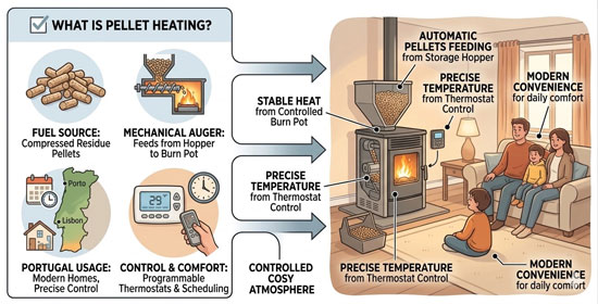 Pellet heating