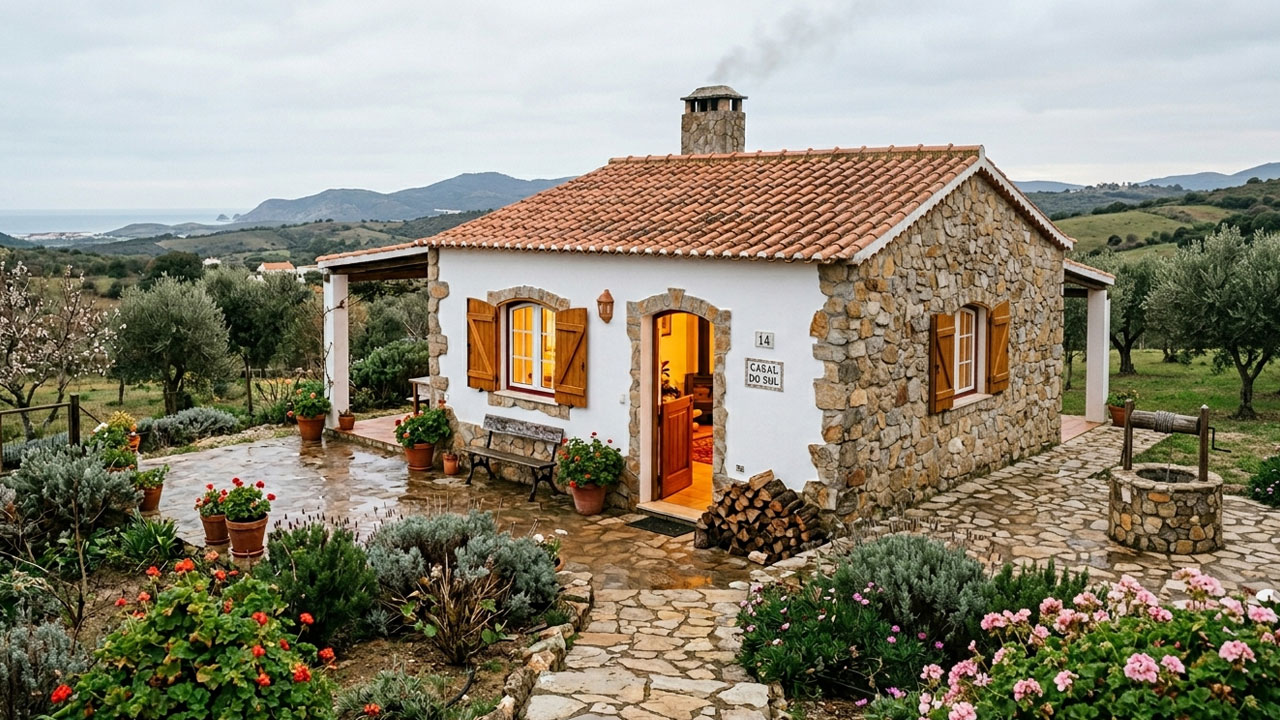 Holiday home in Portugal with a heating system for winter comfort